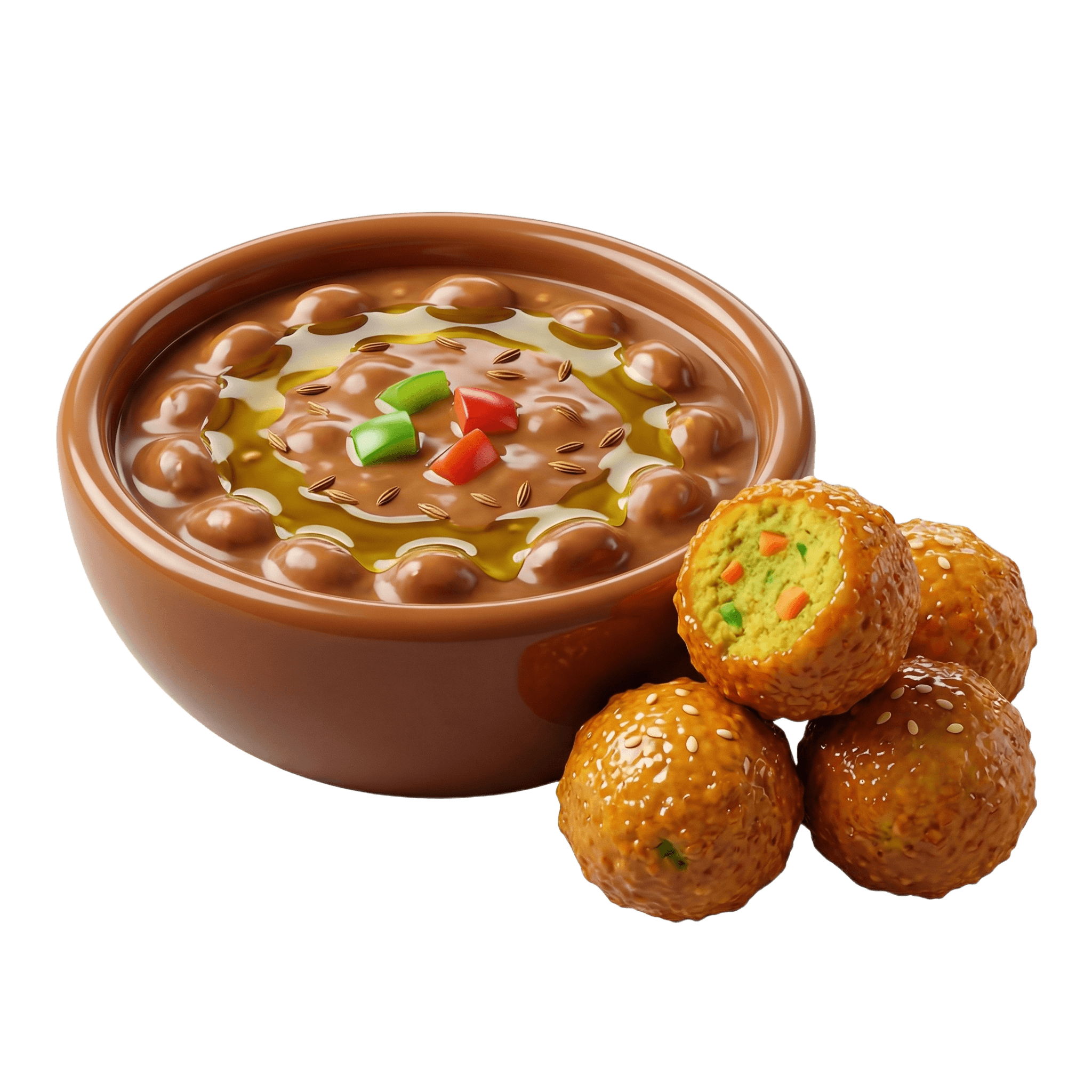 فول وطعمية